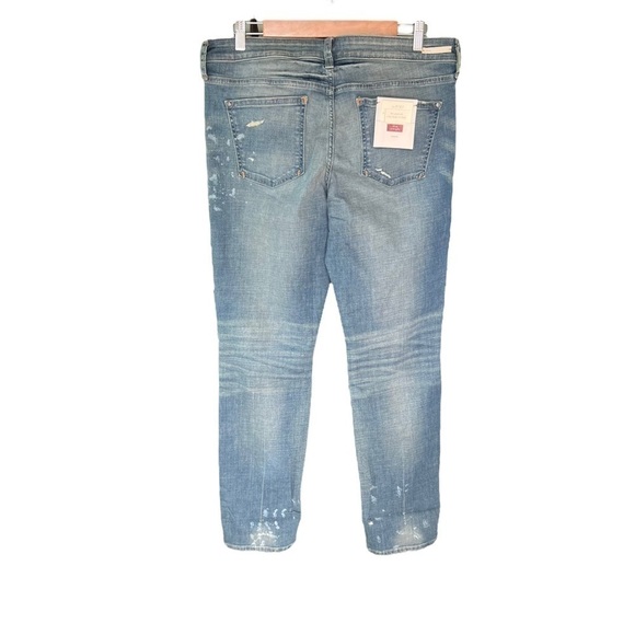 Pilcro x Anthropologie - NEW The Stet Slim Straight Distressed Jeans Sz 31 - Picture 4 of 9
